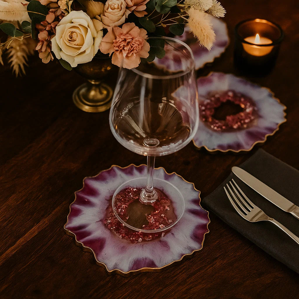 Amethyst- Set of 4 Coasters
