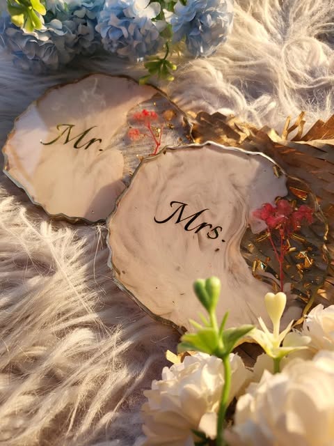Entwine | his & hers Resin Coasters | Set of 2