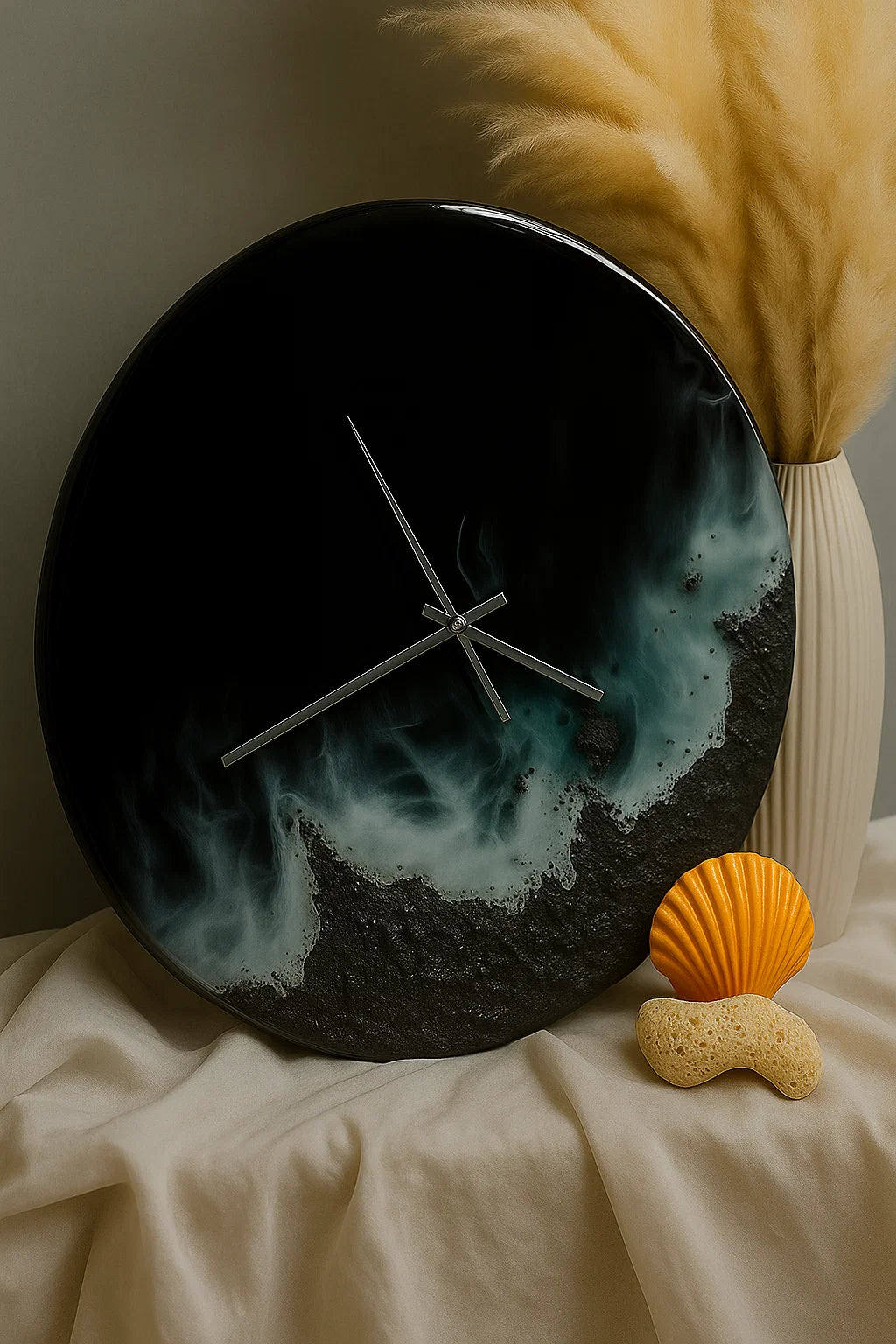 coastal wall clock resin wall clock