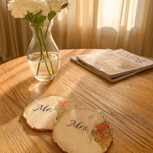 Entwine | his & hers Resin Coasters | Set of 2